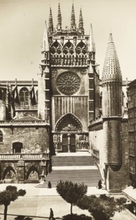 Burgos, Cathedral, Puerta del Sarmental, Spain, 1875 circa