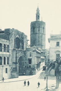 Valencia, Calle and Tower of Miguelete, Spain