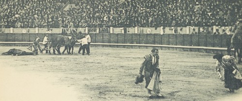 An ovation at the end of a Corrida de toros, Bullfight