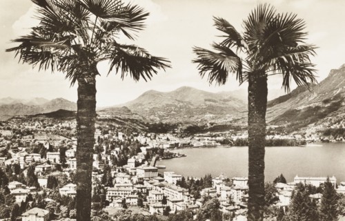 Lugano, Landscape Panoramic View, Switzerland