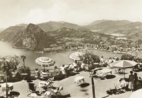 Panoramic terrace on Monte Bre overlooking Lugano Lake