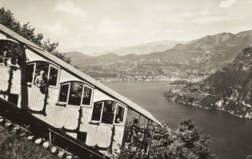 View of Lugano from the funicular