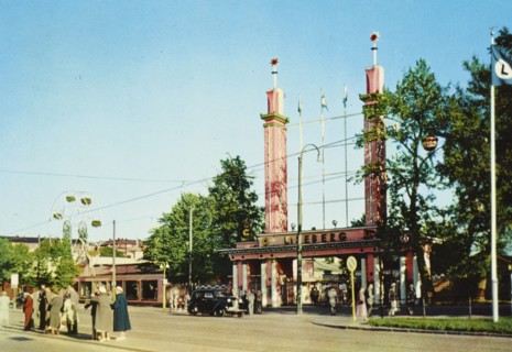 Sweden, Gothenburg, Entrance of Liseberg Park