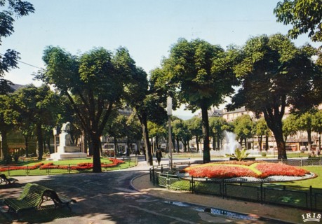 France, Grenoble, Victor Hugo Square and Berlioz statue