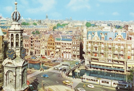 The Netherlands, Panoramic view center Amsterdam