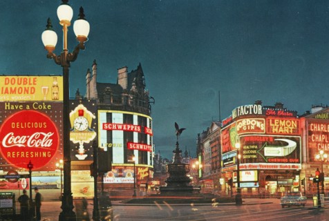 United Kingdom, London, Piccadilly Circus by night