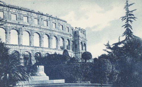Croatia, Pula, Arena and Queen Elena Park