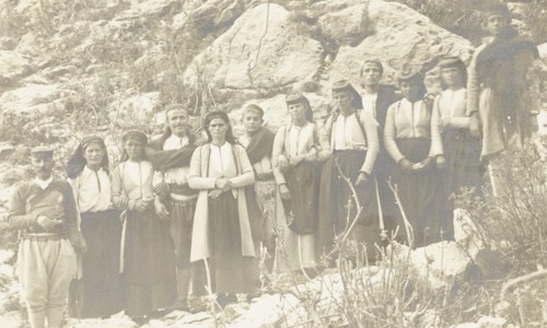 Group portrait of Malesore, Albanian group