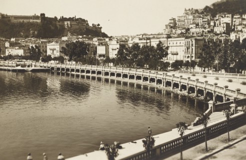 Monaco Port Hercule and the promenade of the Condamine district