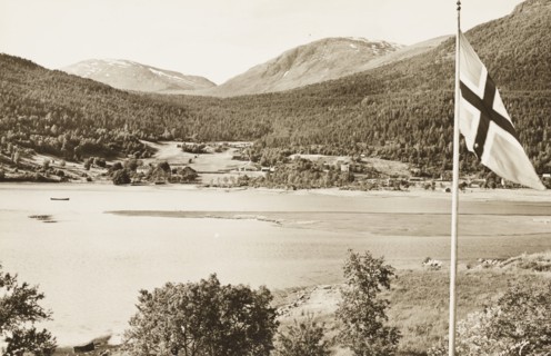 Stunning view from the famous Visnes Hotel Stryn