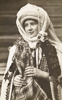 Young woman in Transylvanian costume, Romania