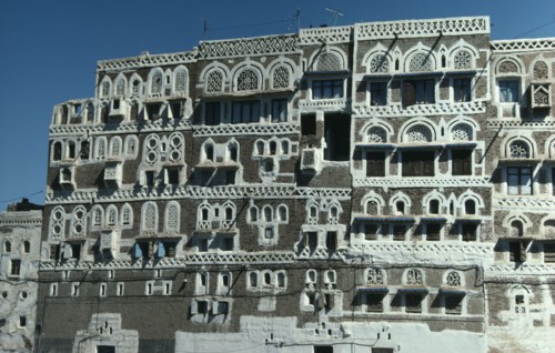 YEMEN, Sana’a, NOT IN LIBRARY Traditional buildings