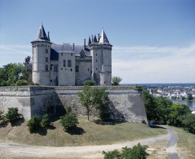 FRANCE, Loire Valley, Saumur , "Overlooking the Chateau, river and town."