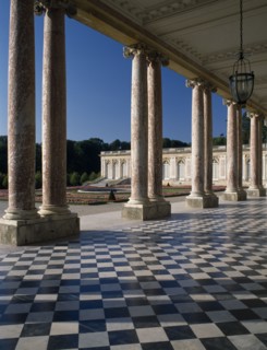 FRANCE, Ile de France, Paris, Versailles. The Grand Trianon with open interior court lined with