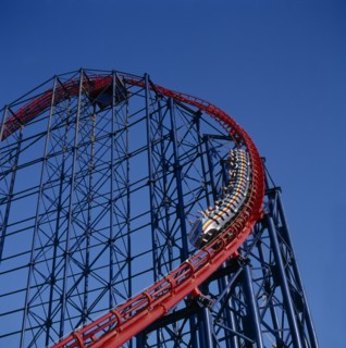 ENGLAND, Lancashire, Blackpool, The Big One Rollercoaster