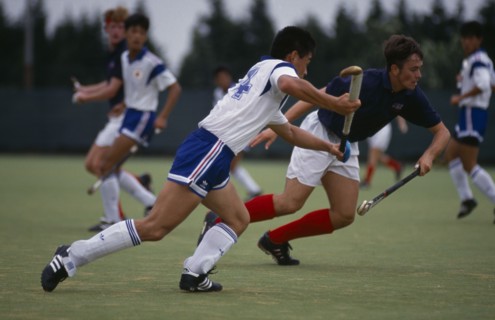 10036834 SPORT Ball Games Hockey U.S.A. v Japan at the World Student Games in Sheffield 1991.