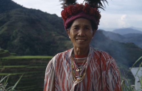 PHILIPPINES, Luzon Island, Banaue , Portrait of Ifugao woman.