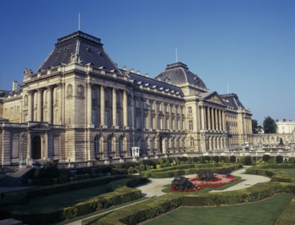 BELGIUM, Brussels , Royal Palace, Garden and exterior of the palace.