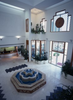 QATAR, Doha, Doha Golf Club.  Clubhouse interior.