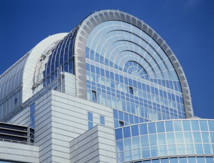 BELGIUM, Brabant, Brussels, The European Parliament facade