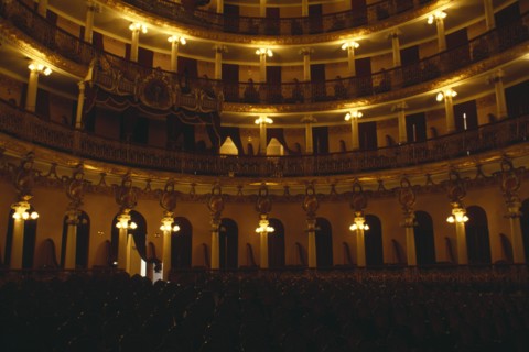 BRAZIL, Amazonas, Manaus , Opera House ornate interior