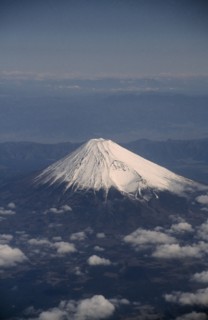 JAPAN, Honshu, Fuji HakoneIzu , Aerial view of Mount Fuji