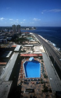CUBA,  , Havana, Seafront & hotel swimming pool