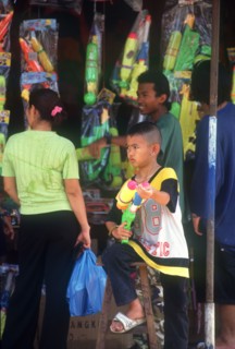 THAILAND, Bangkok , "Songkran water festival, the New Year celebration of the lunar year.  Young