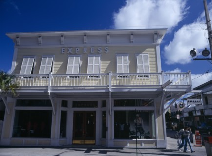 USA, Florida, Key West, Duval Street Express building