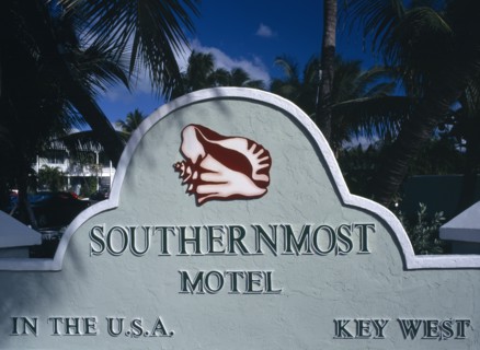 USA, Florida, Key West , Southernmost Hotel Sign