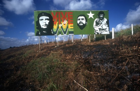 CUBA, Pinar Del Rio, Politics, Poster of Che Guevara