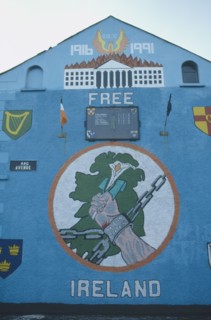 IRELAND, North , Belfast, Free Ireland Nationalist mural