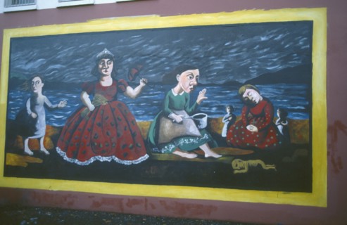 IRELAND, North , Belfast, Mural on the Falls Road.