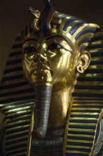 EGYPT, Cairo, Tutankhamun Death Mask in Cairo Museum