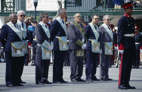 BERMUDA, St Georges, Masonic Peppercorn Ceremony.