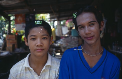 THAILAND, Bangkok   , Klong Toey, Lady boys.