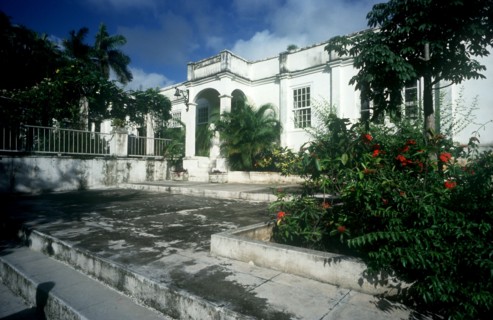 CUBA, Havana, San Francisco de Paula, Exterior of Finca Vigia Hemmingways House Museum
