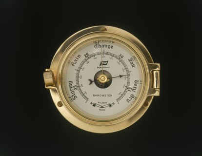 CLIMATE, Measurement, Instruments, Brass ships barometer