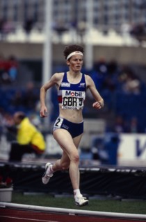 10037075 SPORT Athletics Womens Track Yvonne Murray during the 300 meters at Crystal Palace  Lodon  England 1994.