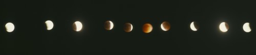 SPACE, Moon, Eclipse, Full eclipse of the moon August 11 1999