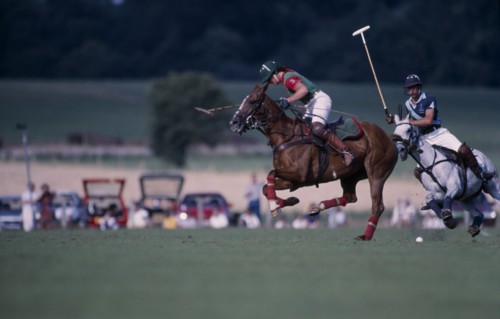 10037397 SPORT Equestrian Polo Polo match taking place at Cowdray Park in Midhurst West Sussex  England