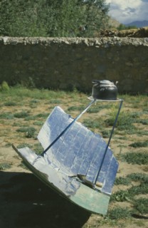 TIBET, Environment, Solar Power, Solar powered Kettle