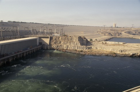 EGYPT, Nile Valley, Aswan, The Aswan High Dam.