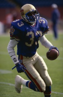10018480 SPORT Ball Games American Football Player from the London Monarchs Dedrick Dodge at Wembley stadium  London  England.