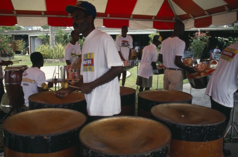 TOBAGO, Music, Percussion, Katzenjammer steel band.