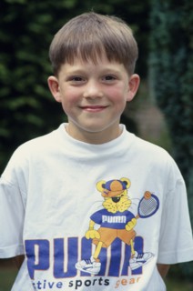 CHILDREN, Boys, Single,  Head and shoulders portrait of smiling boy.