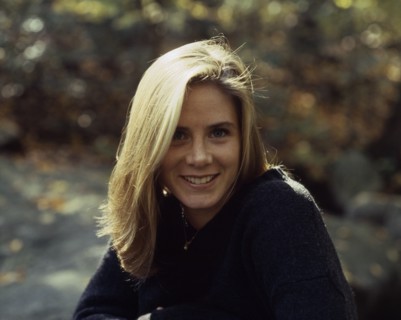 PEOPLE, Women, Girls, " Portrait of blonde haired, smiling girl. Dark blue jumper and necklace. mf