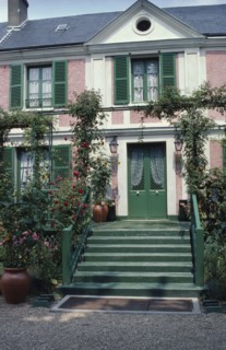 FRANCE, Normandy, Giverny, Steps leading up to Claude Monet’s house.