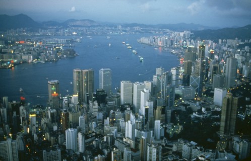 HONG KONG, City, Cityscape and harbour.
