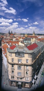 CZECH REPUBLIC, Stredocesky, Prague, View over city rooftops.